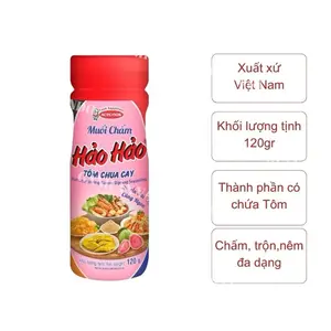 Hao Hao Spicy & Sour Shrimp Dipping Salt 120g - Muối Chấm Hảo Hảo 120g/hủ Flavor Spice