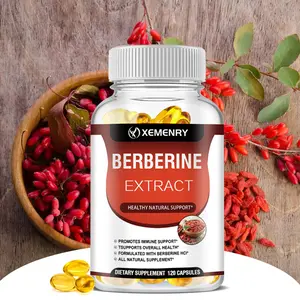 Xemenry - Berberine Extract Vegetarian Capsules - Bone Growth Collagen Production Calcium Absorption Antioxidant Support - Healthy Natural Support