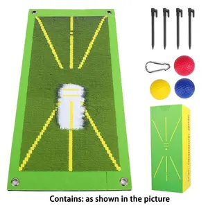 Golf Swing Training Mat, 1 Set Golf Trace Strike Pad, Golf Training Aid for Swing Detection, Golf Hitting Mat, Golf Training Aid for Indoor Outdoor Use, Golf Accessory
