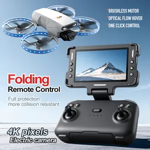 M6s LED  Camera Drone in Gift Box - Perfect Gift! Brushless Motor, Optical Flow Hover, LED Lights, 5G Screen Remote, Great for Night Flights & Beginners