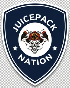 Juicepack Nation Helmet Window or Helmet Decal