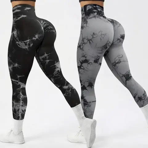 Female High-Waisted Tummy Control Athletic Leggings - Elastic Waist Sportswear Bottoms, Highly Elastic, Sweat-Wicking, Quick-Dry for High Waisted Yoga, Gym, Fitness Training