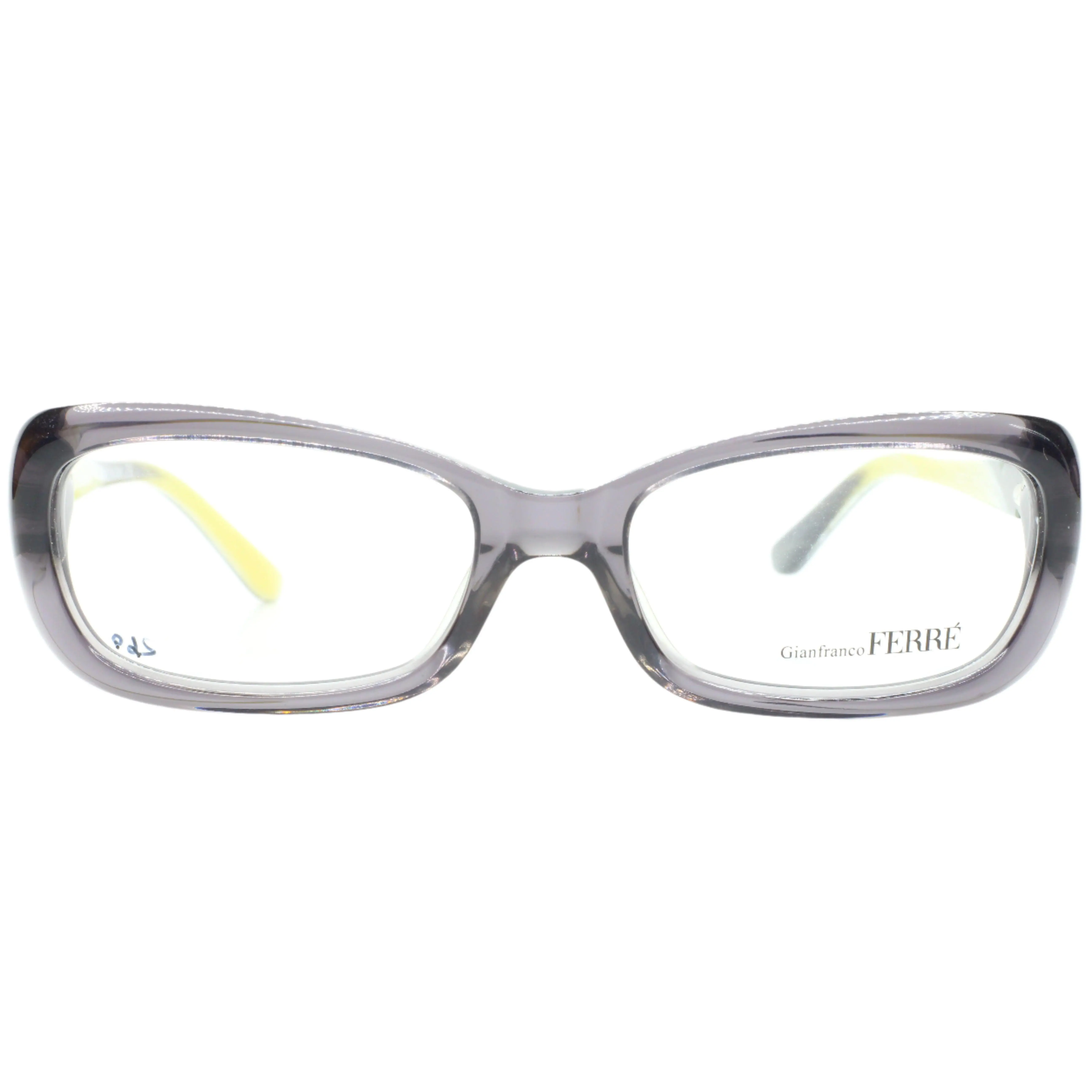 Gianfranco Ferre GFF01802 Gray Clear Acetate Designer Eyeglasses -Wo