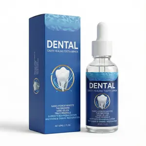 Tooth Armor Liquid Drops Enamel Refurbishing Dental Cavity Healing Kit with Nano-Hydroxyapatite & Theobromine for Total Oral Health Repair Fresh Breath 2oz