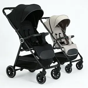 2-in-1 Baby stroller, lightweight and easy to fold, lightweight stroller ,airline-approved, converts from sitting to lying position, with sunshade for UV protection.