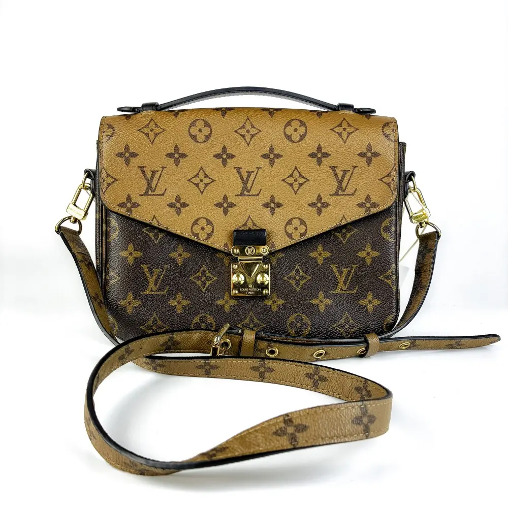 Pre-owned Louis Vuitton Pochette Metis Monogram Reverse【1114】