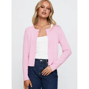 Old Burlington Knit Cardigan Pink