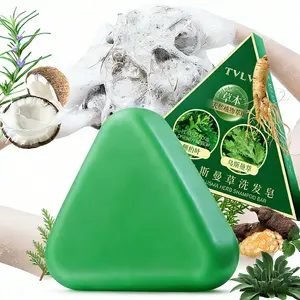 Stay Up All Night Without Care. Ten-In-One Instant Anti-Frizz And Anti-Breakage Usman Grass And Cypress Leaf Shampoo Bar Plant Haircare Instantly Cleanses, Refreshes, And Controls Oil For Voluminous Hair. It Strengthens Frizz-Prone Hair