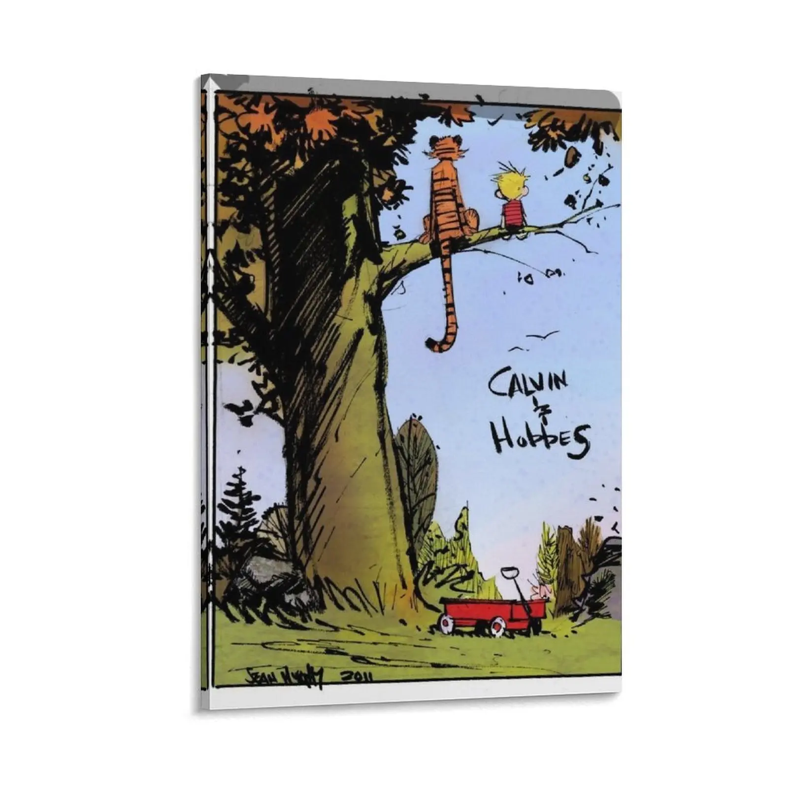 Funny Cartoon Poster Calvin Hobbes Posters70 Poster Canvas Wall Art For Bedroom Decor Bar Office Room Decor Gift
