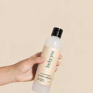 Lucky You Organics Organic Aloe Intimate Gel Single Item - Soothing, Hydrating Feminine Moisturizer for Natural Intimacy, Paraben-Free, pH-Balanced, Filler-Free, All-Natural Ingredients