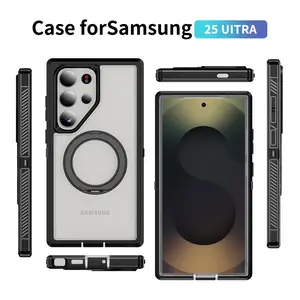 Magnetic for Samsung Galaxy S25 Ultra Case, Compatible with MagSafe, Shockproof Dustproof Drop Proof, Military-Grade Protection, Magnetic Case for Samsung Galaxy S24 Ultra, Blue, Accessories, Smartphone,summerwins summerwins
