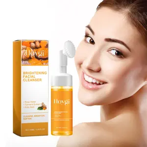 Turmeric Skin Care Facial Cleanser, Gentle Foaming Exfoliator, Oil Adjusting Face Wash