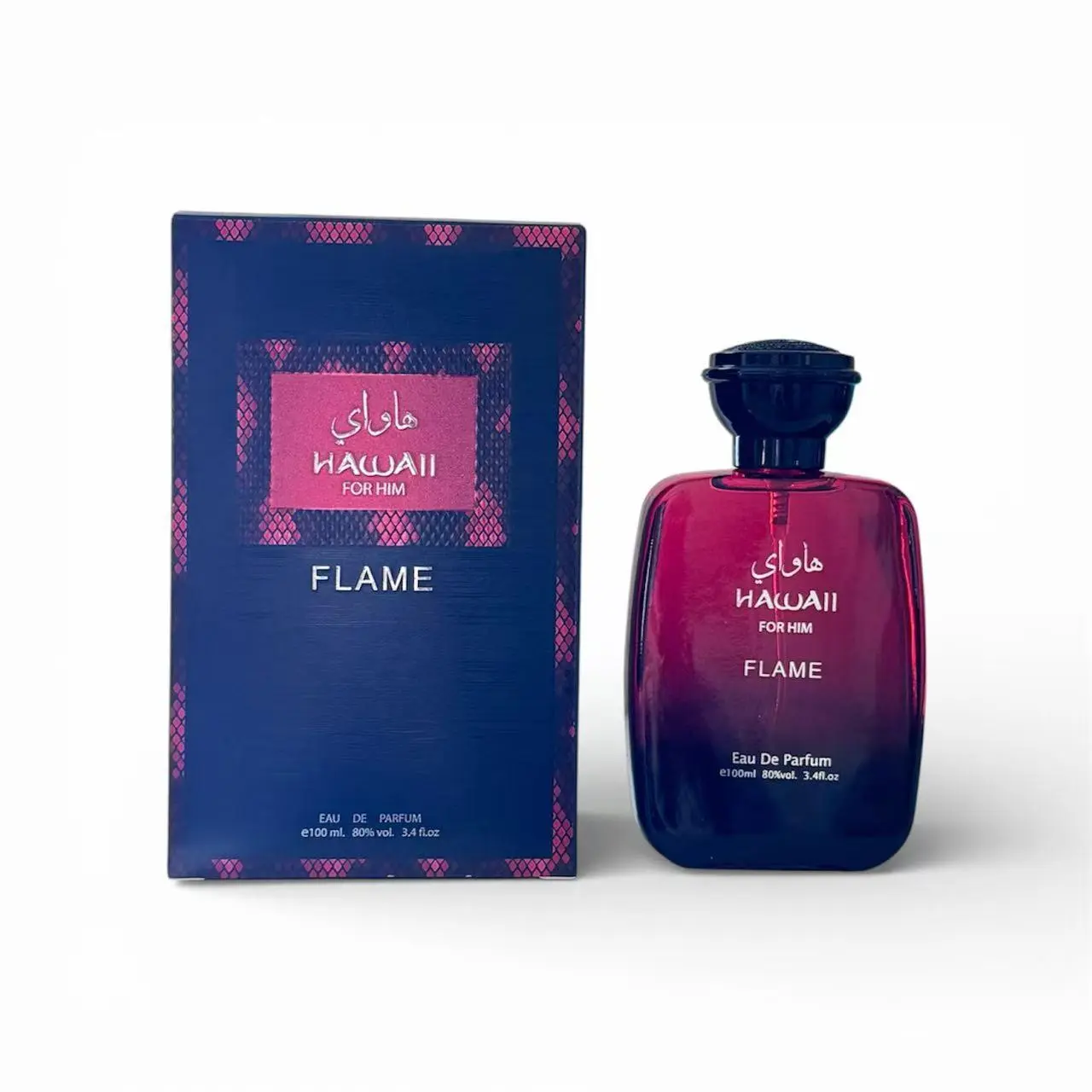 HAWAII FLAME Eau De Parfum Spray 100ML(3.4 Oz) - Bold Long-Lasting Arabian Luxury-Themed Masculine Fragrance For Men, Intense Fiery Essence, Fragrant Bottle Perfume Capturing Elegance And Strength, Luxury-Themed Men's Fragrance, Bottle Men's Fragrance