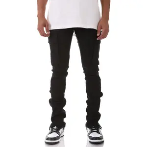 STACKED DOUBLE CARGO PANTS