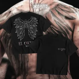 [Winter Outfits]UNDISPUTED Tony Ferguson El Cucuy Wings UFC Heavy Cotton Shirt UFC Tshirt UFC Hoodie Zip Up Hoodie Fan Apparel Menswear Direct-to-garment Breathable Printing