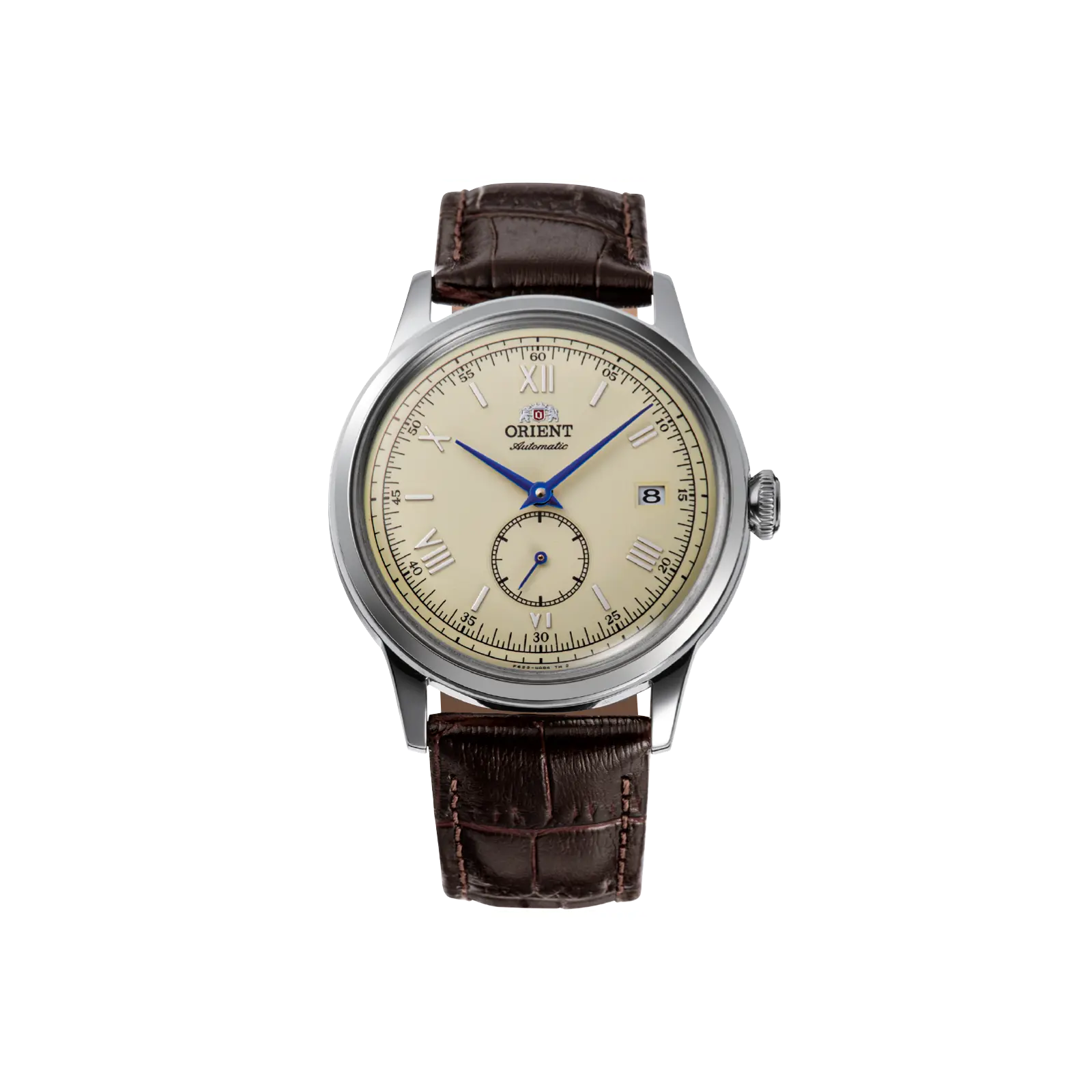 Orient Bambino Version 2 Small Seconds 38mm Automatic Analog Wristwatch - Stainless Steel, Champagne Gold Auto Hacking Mechanical, Classic Fashion Unisex Dress Watch, 30M - 50M Water Resistant, Calendar Date Display, Model RA-AP0105Y30B