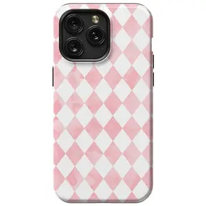 Queen of Diamonds | Pink Watercolor Case