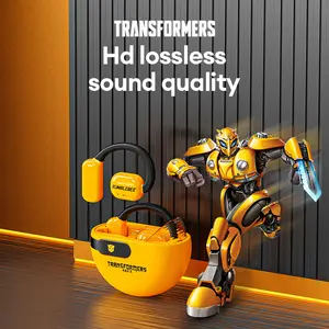 Transformers TF-T09 Open Ear Headphones Wireless Bluetooth 5.4, 60H Playtime Sport Earbuds Wireless with HD Mic Earhooks, Over Ear Headphones Waterproof for Running Fitness Workout