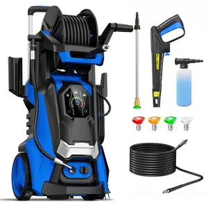 Electric Pressure Washer, 2800 PSI 1.9 GPM Power Washer Touch Screen Adjustable Pressure,4 Nozzles and 500ml Foam Cannon Power Washer Cleaning for Patio