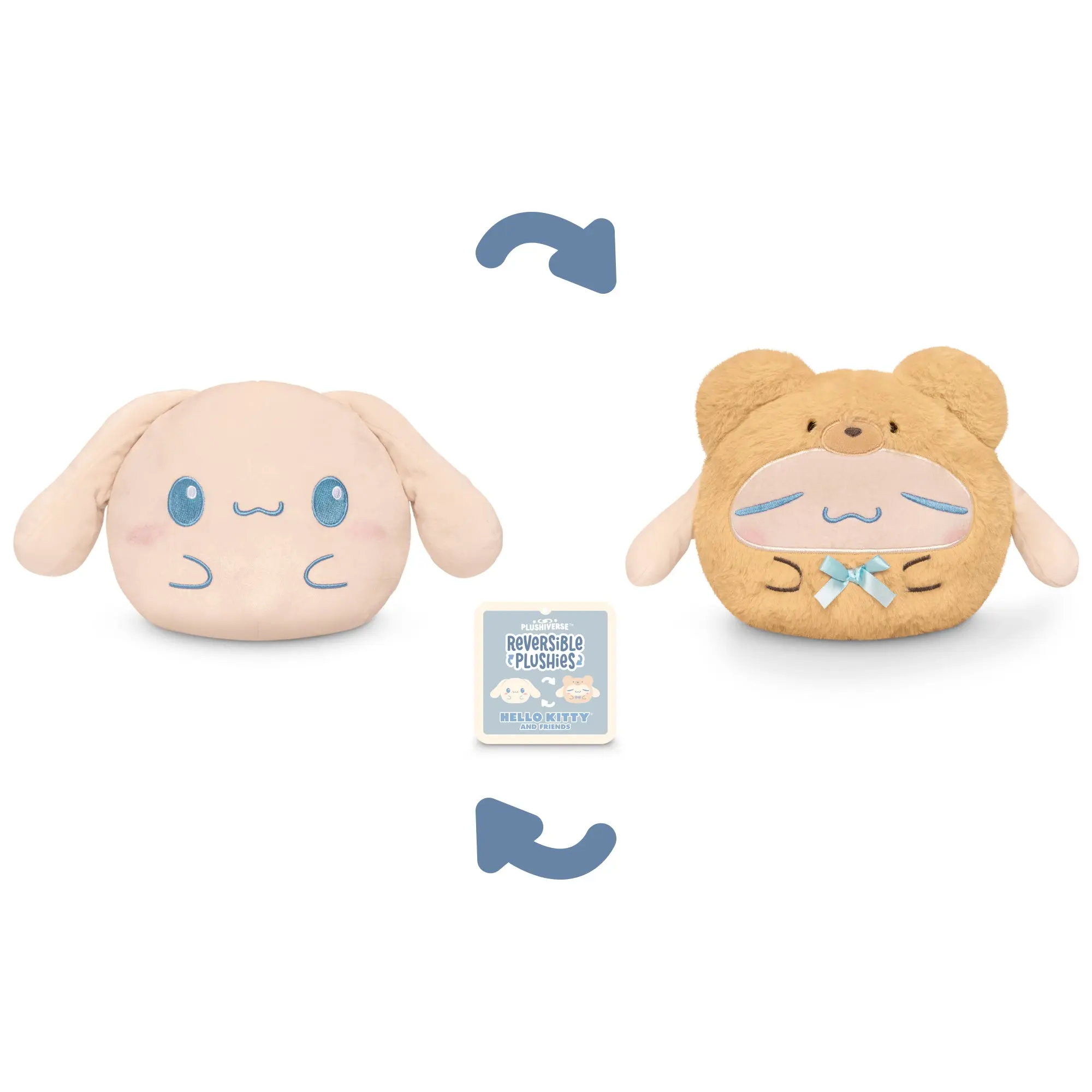 Teddy Bear Cinnamoroll 6" Reversible Plushie