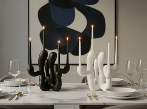 Hold the Light Sculptural Candleholder Limited First Edition of 50 Polyresin Art Piece 10x12x2 inches Sustainable Multipurpose Design with Signed Certificate of Authenticity Candelabra