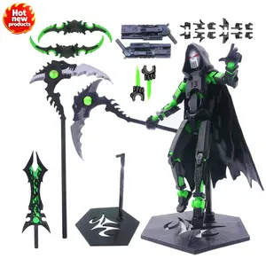 T13 Action Figure - Multi-Jointed Poseable Collectible with Spear Fully Assembled Death Figure for Anime, Fantasy, Horror Fans, Anime Display, Detailed Sculpture, Intricate Detailing, Character Model, Anime Lovers
