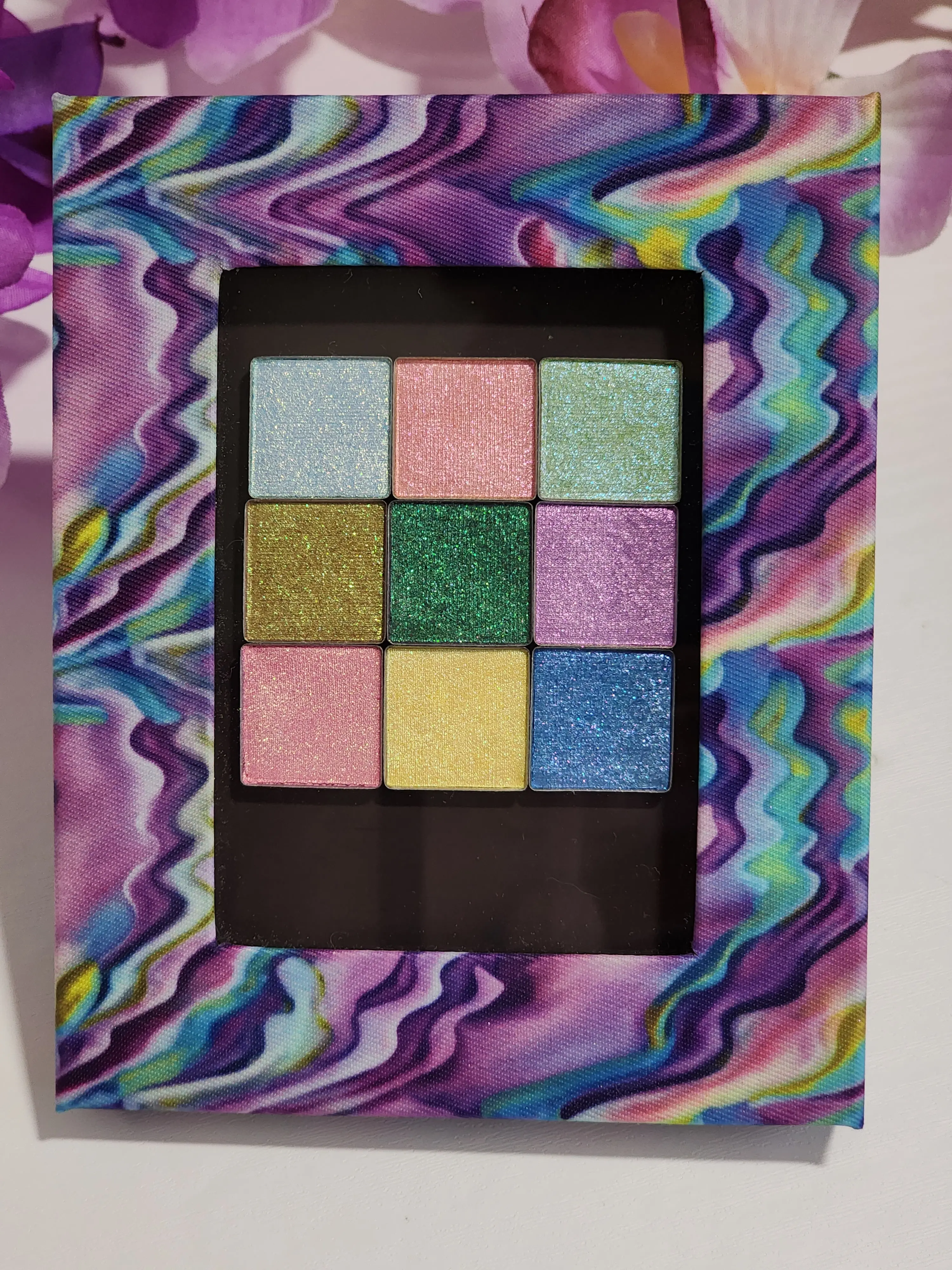 SK Mini Refillable Eyeshadow Palette & Gossamer Wings Iridescent Glowy Mini Pan Bundle