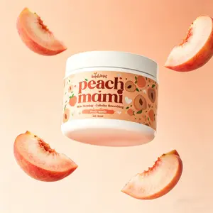 AMATEMAS Peach Mami Firming Body Cream | Vegan Hydrating Body Care with Caffeine, Hyaluronic Acid for Smooth Glowing Skin, All Skin Types