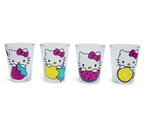Hello Kitty 1.5-Ounce Mini Shot Glasses | Set of 4 Hello Kitty 1.5-Ounce Mini Shot Glasses | Set of 4