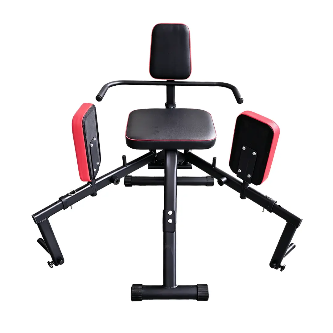 2-in-1 Hip Abductor & Adductor Machine for Home Gym, Adjustable Glute Trainer, Inner & Outer Thigh Workout Equipment, Booty Builder Exercise Machine, Glutes Abductor Machine, Hip Adduction Machine
