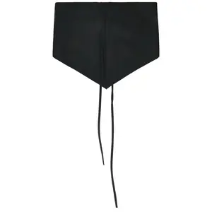 Ziah Leather Scarf in Black