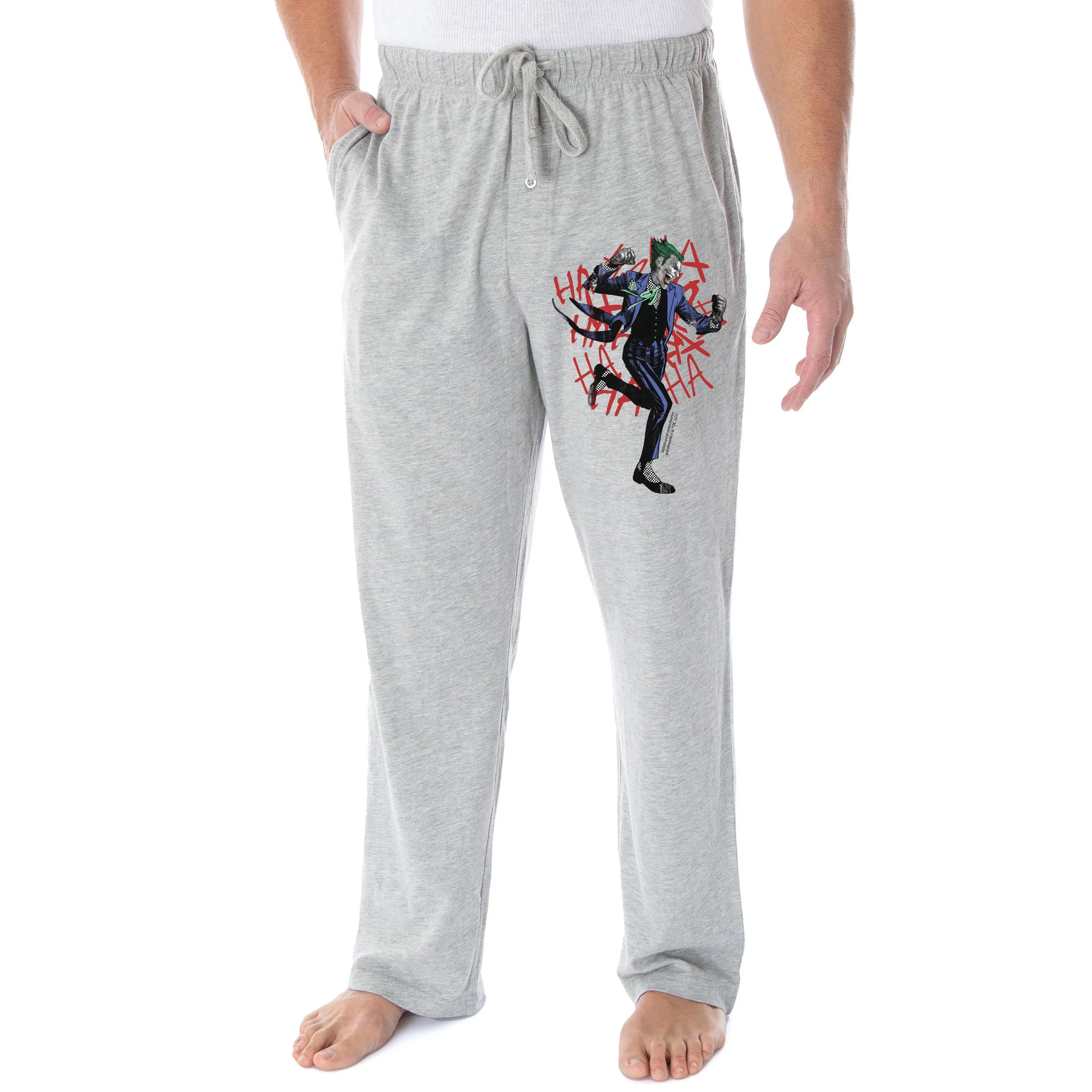 DC Comics Men's The Joker HA! HA! HA! Broken Mind Adult Sleepwear Lounge Pajama Pants