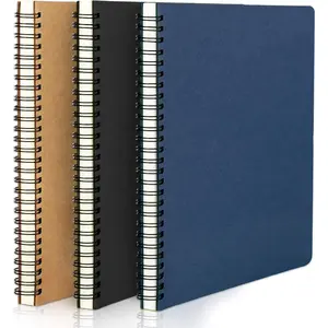 Graph Paper Notebook, A5 3Packs 5.5"x8.3" 120 Pages Hardcover Paper Notebook Journals, Wirebound Journal Sketch Notebook for Engineering Math Science College Office Note Taking Writing-3 Colors