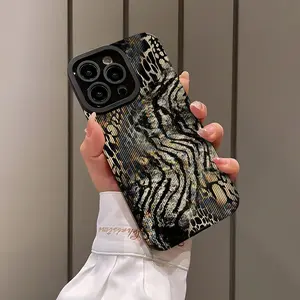 Fashionable Elegant Snake Skin Pattern Phone Case, Anti-drop Shockproof Phone Protector Cover, Phone Accessories Compatible with iPhone 17 16 15 14 13 12 11