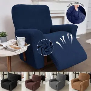 Recliner Chair Covers,Lazy Boy Recliner Covers Stretch Couch Cover Slipcovers 1 Piece Furniture Protector with Elastic Bottom for Dog,Kids Reclining Chair Spandex Soft Recliner Slipcover with Pockets Recliner Furniture Protector