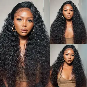 Recool Hair Wear Go  Human Hair Wig Water Wave Glueless 6×5  Bleached Knots Pre Cut HD Lace Closure Wig Wet and Wavy 180% Density