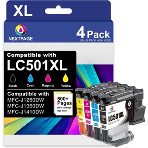 Ink Cartridges Combo Pack Compatible Replacement for Brother XL High Yield Use