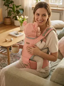 Baby Carrier, Safety-Certified 6-in-1 Baby AdjustableDetachable Infant Baby All Seasons, Perfect forShoppingTravelling Ergonomic Baby infant Carrier forNewborns to Toddlers-Comfortable, Lightweight with Hip-Healthy Design Sling facing front newborn fit
