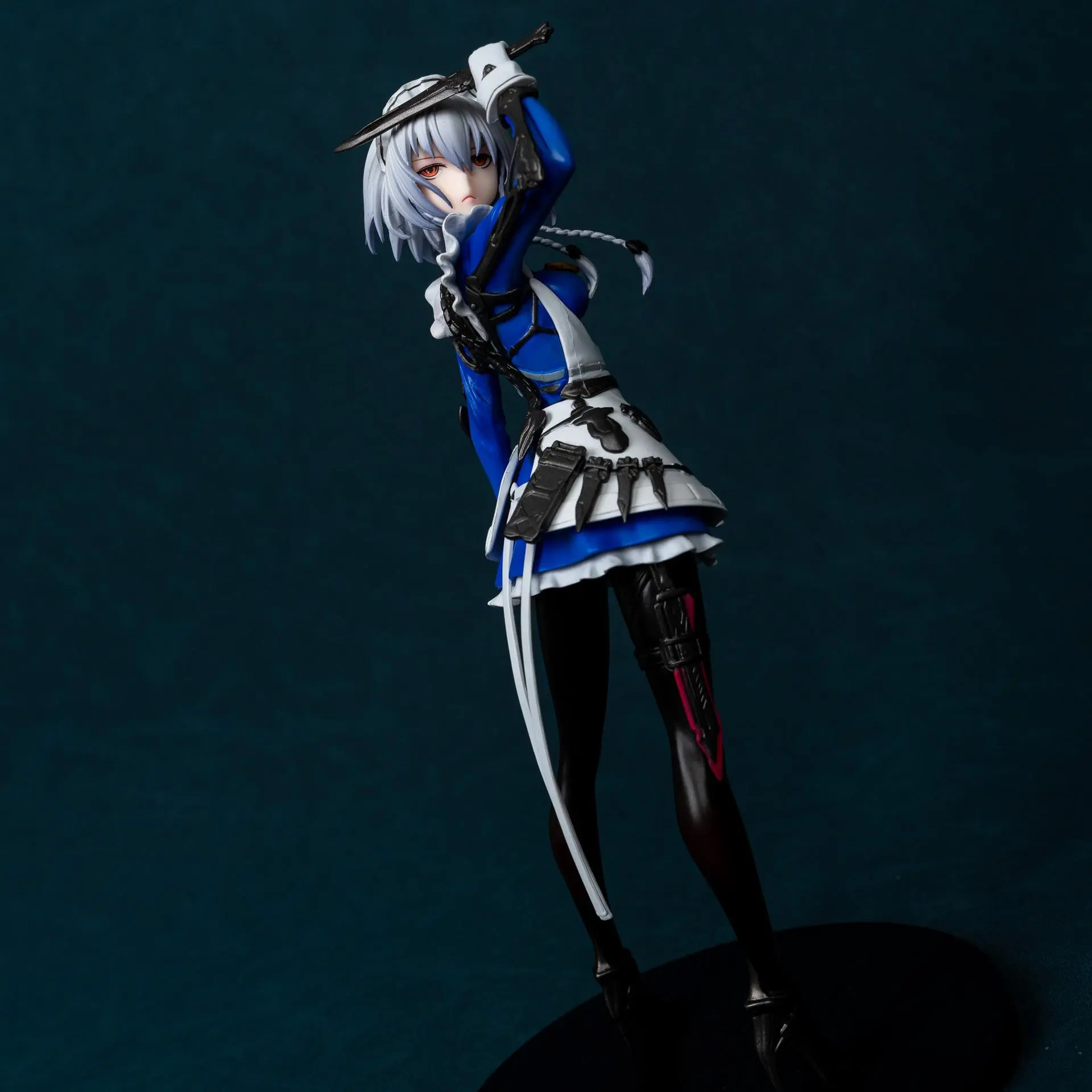 Touhou Project Sakuya Izayoi 23.5cm GK Maid Figure, Anime & Manga Character Model, Boxed Collectible Ornament, Toys & Hobbies DIY Specialty Supply, Christmas Gift, With Box