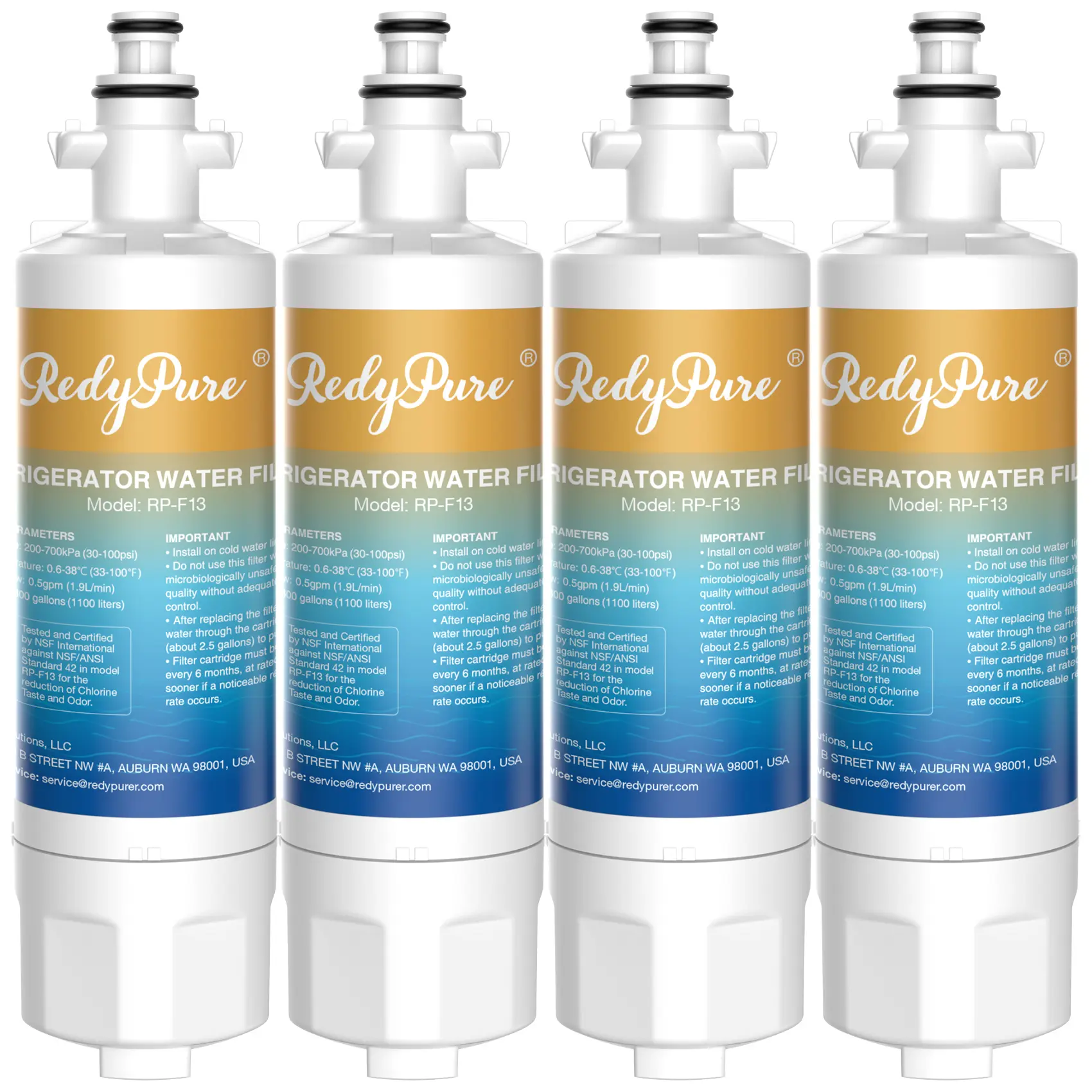 Refrigerator Water Filter Replacement for LG LT700P, Kenmore Elite 9690, ADQ36006101, ADQ36006102, 469690, LFXS30766S, LFX28968ST, LFX31925ST, LFX31945ST, RWF1052, RWF1200A, FML-3, 1,2,4pcs