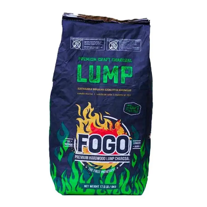 Fogo 8086721 All-Natural Brazilian Eucalyptus Lump Charcoal, 17.6 lbs, for Grill Cooking & Barbecue Grill, Intense Heat