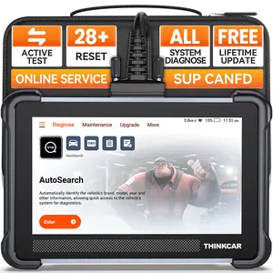 THINKCAR  Wire OBD2 Scanner Free Lifetime Upgrade, Thinkscan TK672 Bidirectional Scan Tool, Full System Automotive Diagnostic Tool, Scanner for Car with Action Test, 28 Reset, CAN FD fathersdaygift