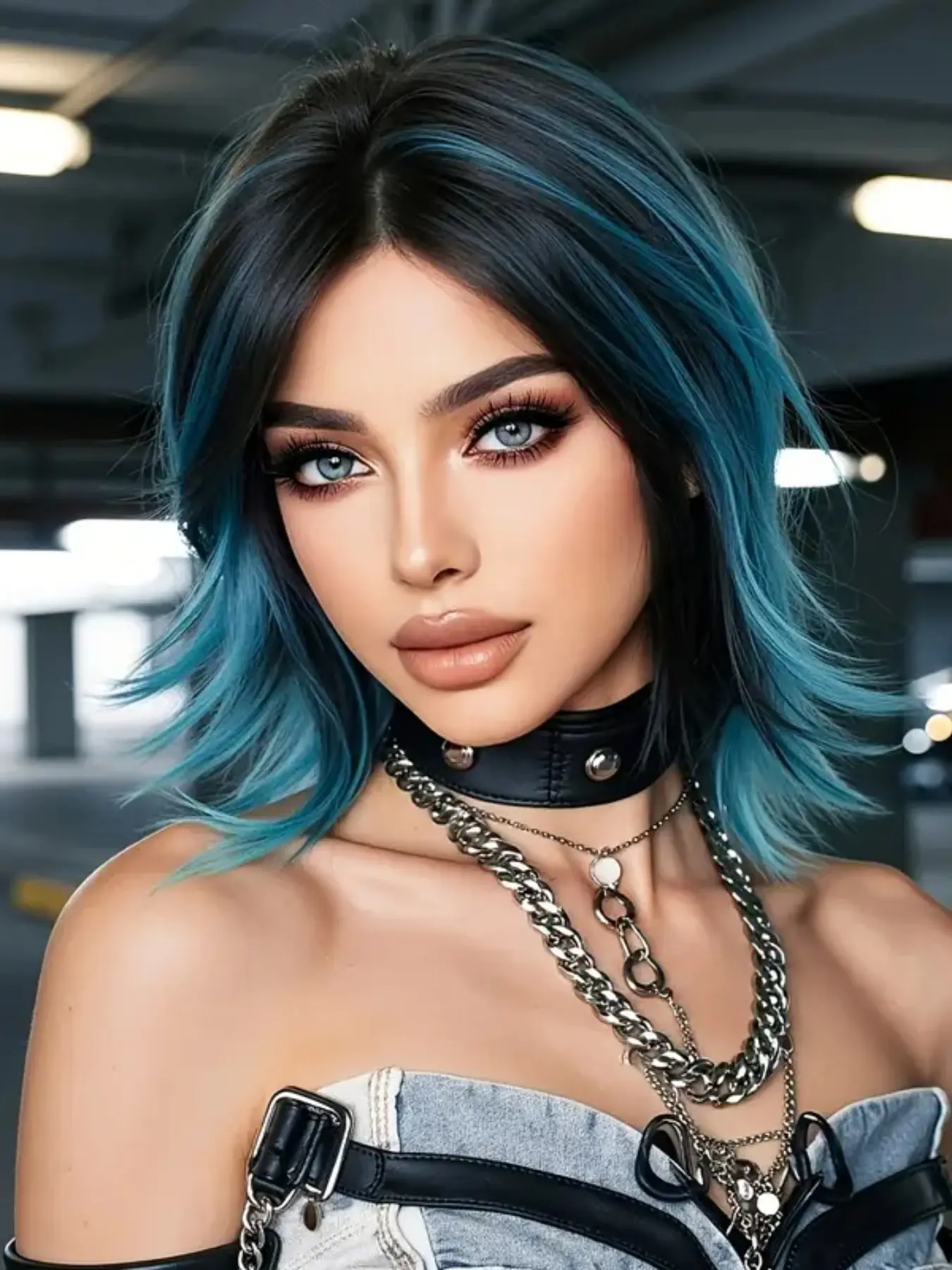 Halloween Wig, Short Hair with Bangs, Natural Look 12 Inches, Pre Styled Wig, Synthetic Wigs, Party Wigs, Perfect for Girls Daily Wear, Holiday Role Play & Parties