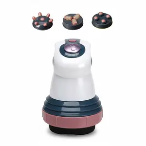 Handheld Vibrating Massager for Neck Back Shoulders Waist Legs and Feet with 4 Washable Pads Body Sculpting Machine for Relaxation