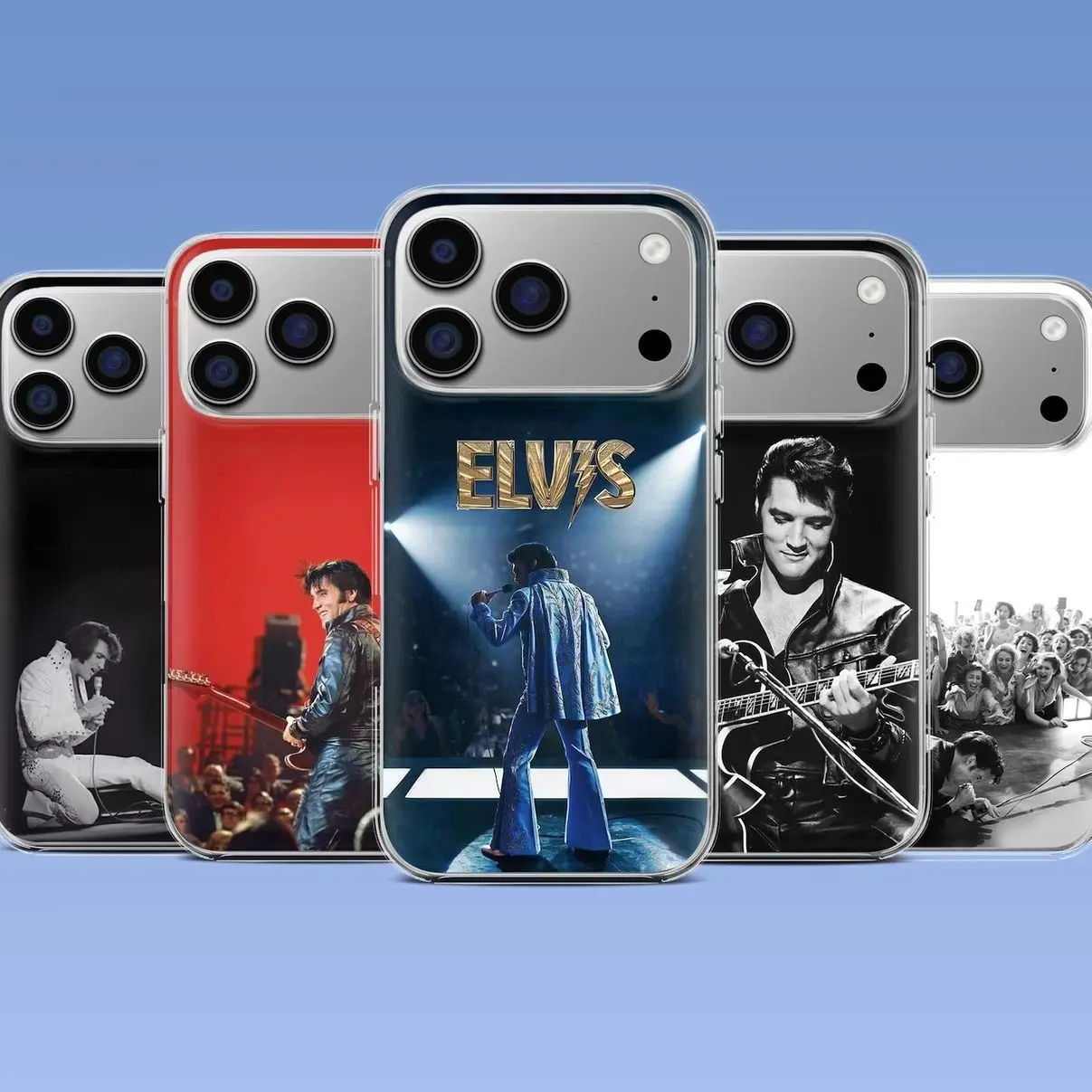 Elvis Phone Case Elvis Presley Compatible with iPhone X, 11, 12, 13, 14, 15, 16, 17 & Samsung