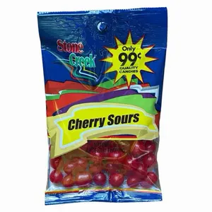 Stone Creek Cherry Sours Candy - 6 Packs of 3oz Each - Total 18oz - Quality Candies with Natural & Artificial Flavors Chewy Gummy Treats Chewable Gummies