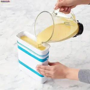 Silicone Freezer Food Block Maker Meal Prep Kitchen Hack Space Saving Portion Control Mold Reusable Storage Container For Frozen Soups Leftovers Stackable Freezer Organization Essentials For Home Cooks Busy Moms