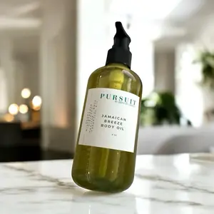 Pursuit By Brittany Ashley Jamaican Breeze Body Oil with Hibiscus Rose Peony and Wintergreen Essential Oils for Skin Care