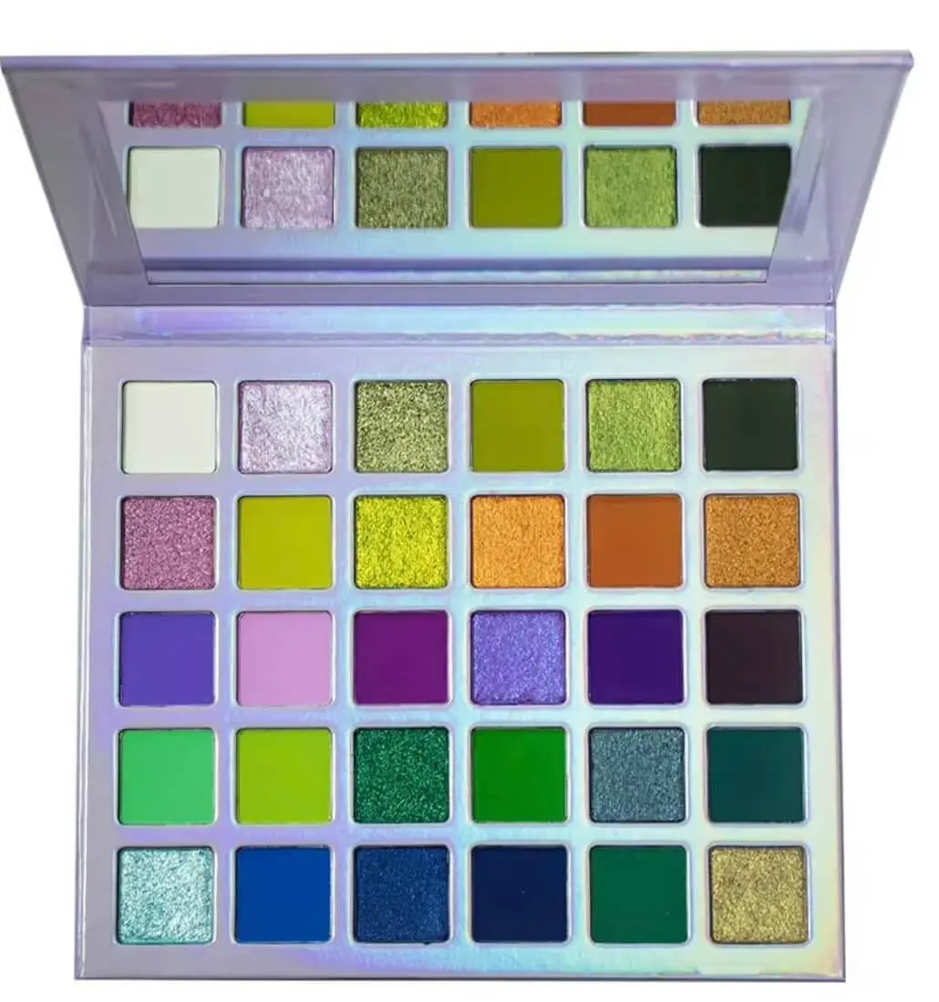 Limited Edition Purple Glaze Eyeshadow Palette, 30 Shades, Sensitive-Skin Friendly, Satin Finish, Fragrance-Free, with Storage Box