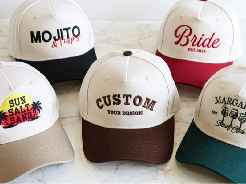 Custom Logo Trucker Hat, Vintage Embroidered Baseball Cap, Personalized Text Hat, Unisex Cap